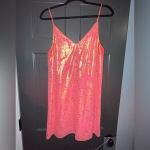 Beautiful Lilly Pulitzer Dress in Coral Excellent Used Condition Sz M
